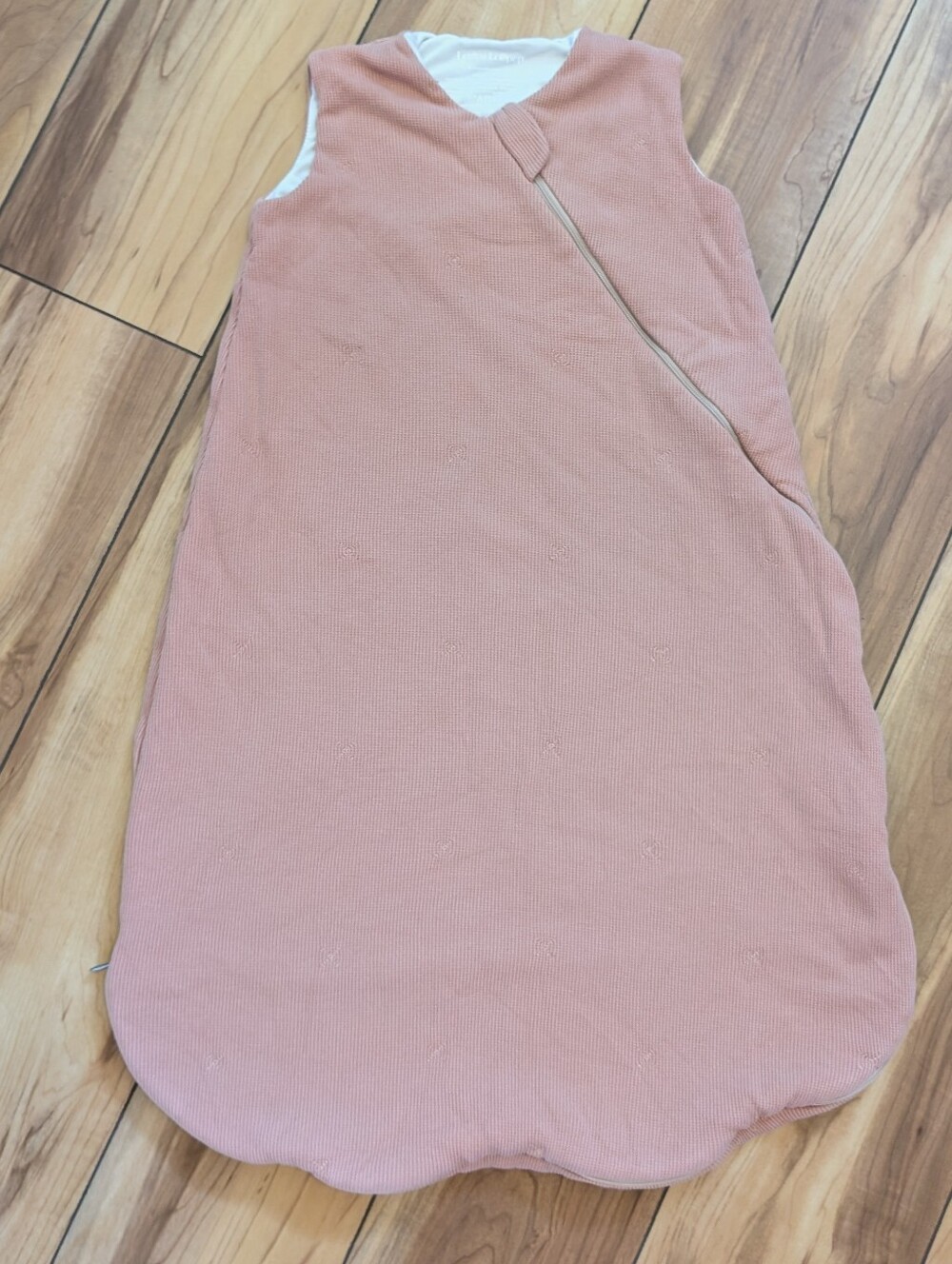 Loulou Lollipop Baby Waffle Sleep Bag TENCEL 2.5 TOG - Rose Smoke [6-18 Mo]